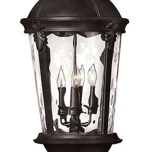 Windsor 4L pier mount lantern - 1891BK