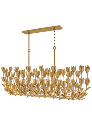 Flora 10L linear chandelier - 30015BNG