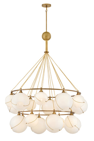 Skye 18L two-tier chandelier-30308HBR-CO