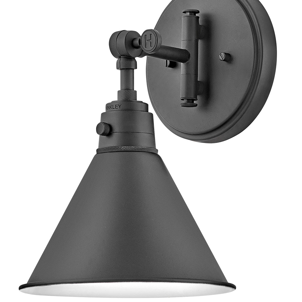 Arti 1L adjustable wall sconce - 3691BK