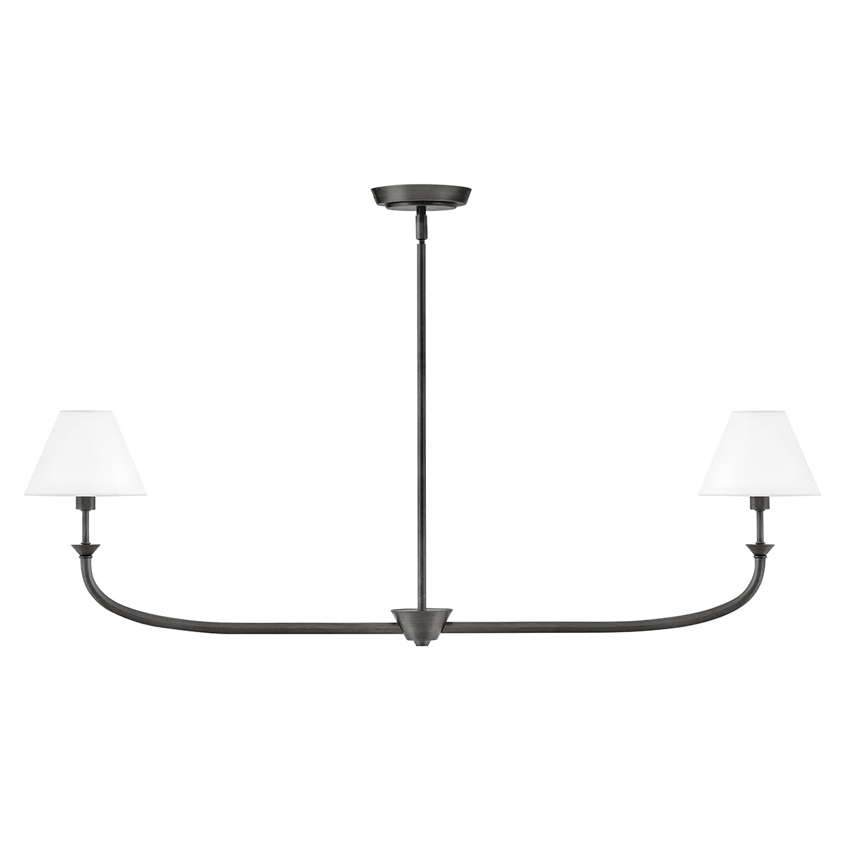 Greta 2L linear chandelier - 45164BLB