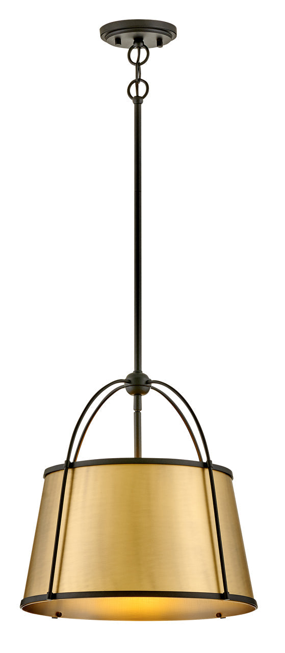 Clarke 1L medium pendant -4894BK-LDB