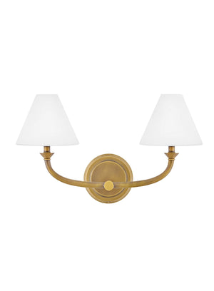 Greta 2L wall sconce - 52492HB-OP