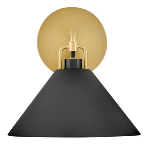 Milo 1L wall sconce - 84430LCB-BK