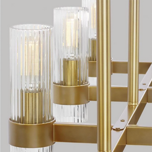 Geneva 10L linear chandelier - CC13810BBS