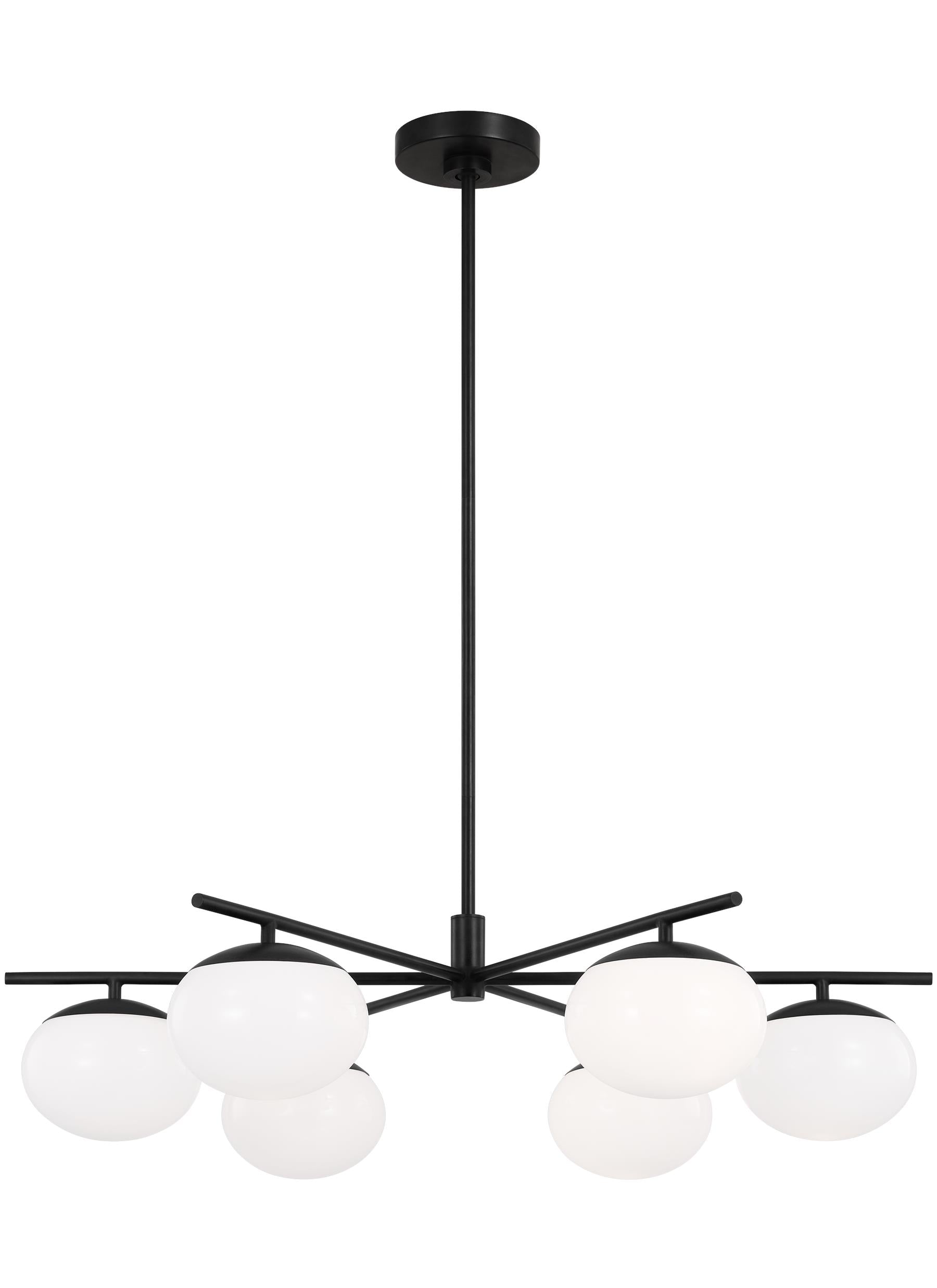 Lune 6L chandelier - EC1246AI