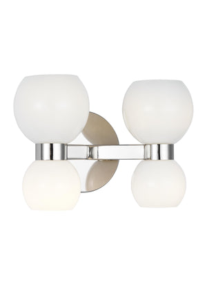 Londyn 4L Double Sconce - KSW1034PNSMG