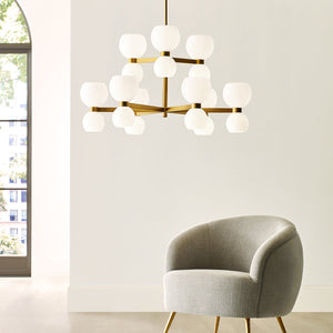 Londyn 24L Large Chandelier - KSC10124BBSMG