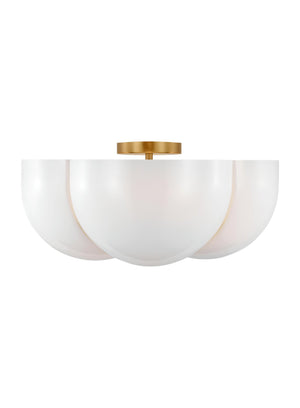 Cheverny 4L semi-flush mount - LXF1004BBS